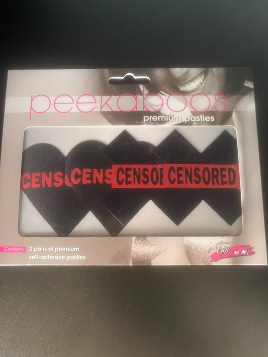 Censored Hearts and X Nipple Pasties