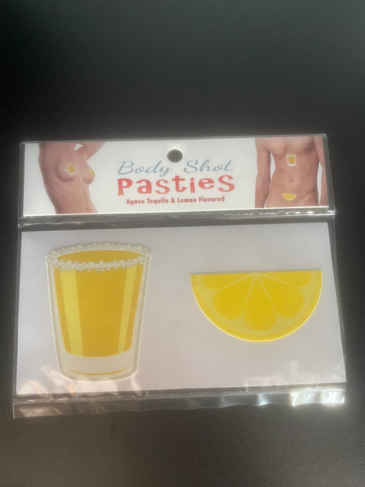 Edible Body Shot Pasties Agave Tequila and Lemon