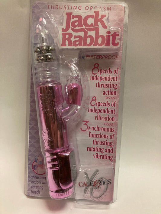 CalExotics Thrusting Orgasm Bunny Vibe in Pink