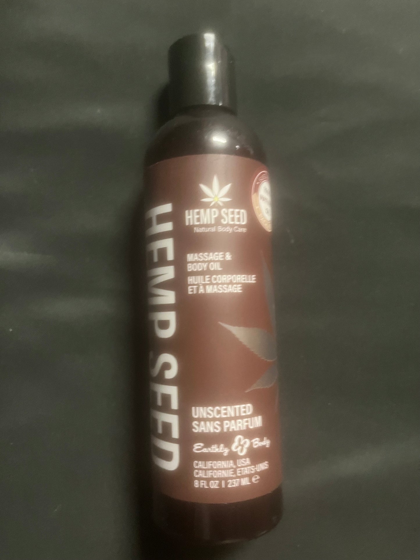 Hemp Seed Massage Oil 8oz/236m