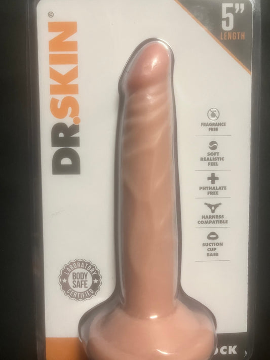 blush Dr. Skin 5" Mini Cock in Beige