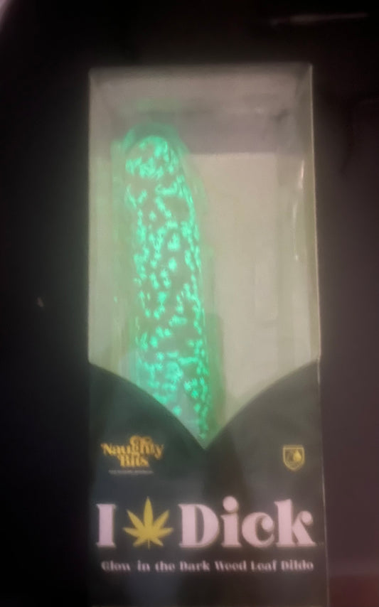 CalExotics Leaf Dick Glow In The Dark Dildo