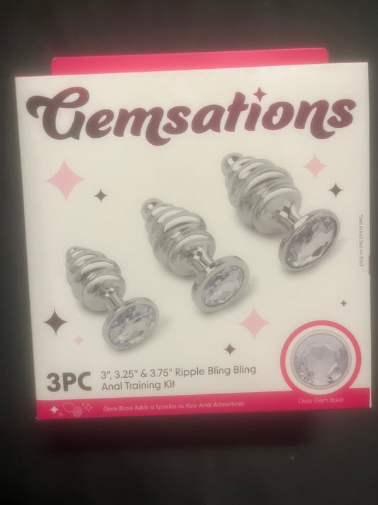 Gemsations Ripple Bling Bling Aluminum Anal Training Kit