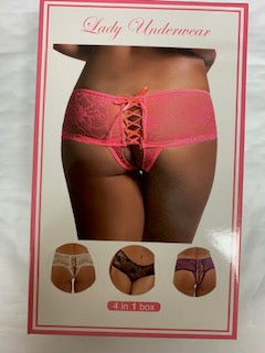 4 in 1 Box Crotchelss Panties