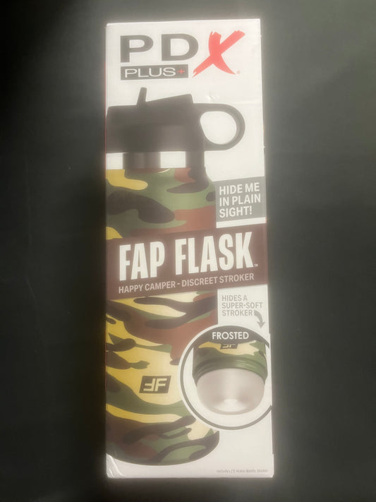 PipeDream PDX Plus Fap Flask Happy Camper Discreet Stroker
