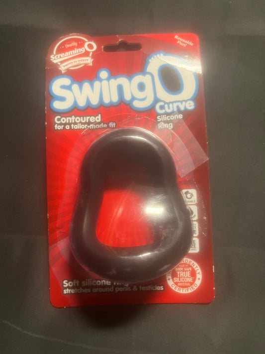 SwingO Curve Silicone Ring in Black
