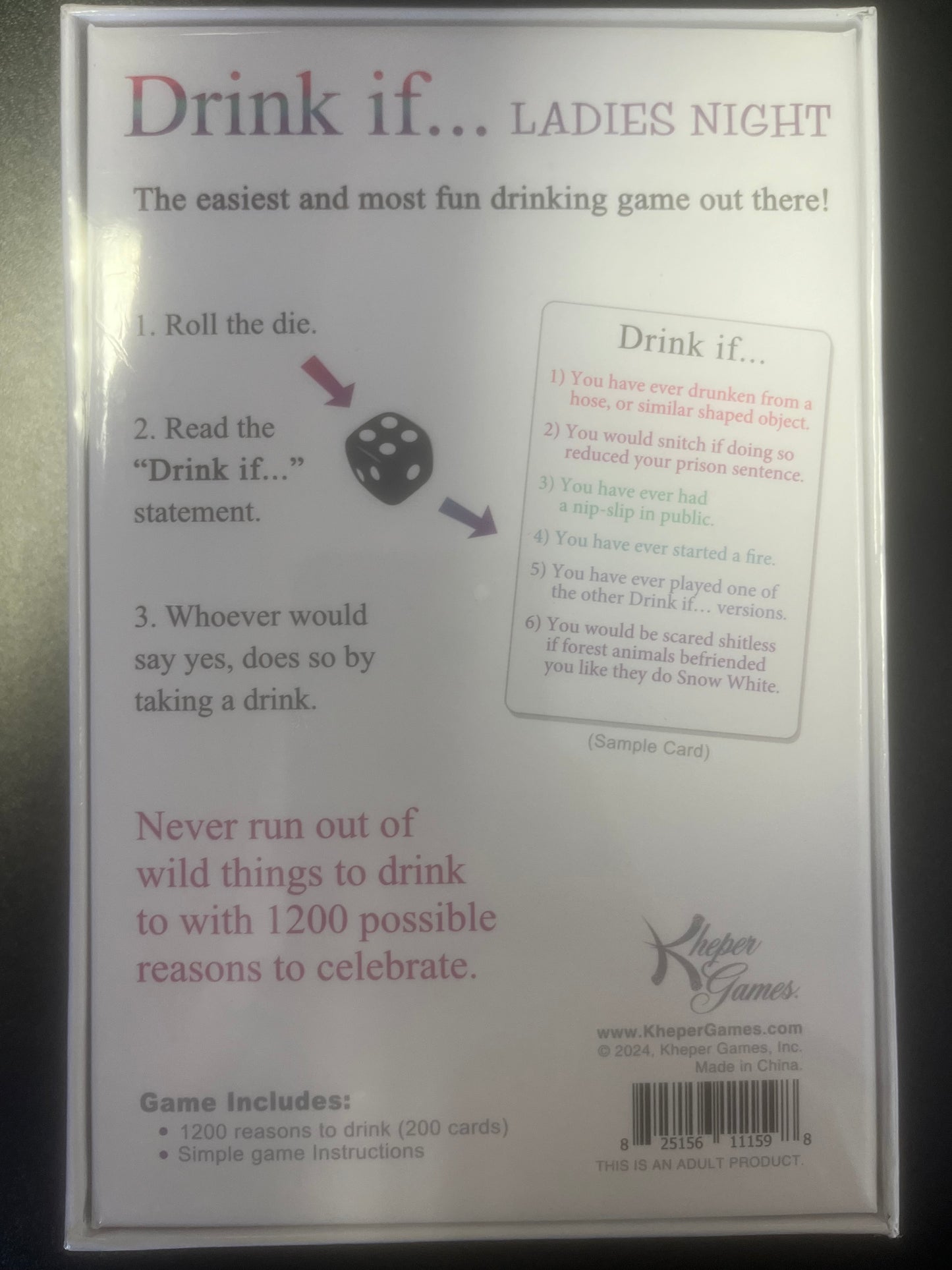 Drink If...Ladies Night Card Game