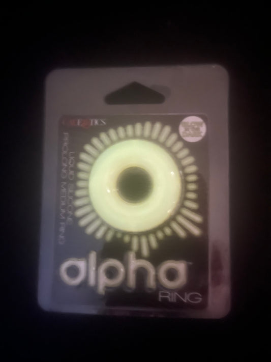 CalExotics Alpha Glow-In-The-Dark Prolong Medium C-Ring
