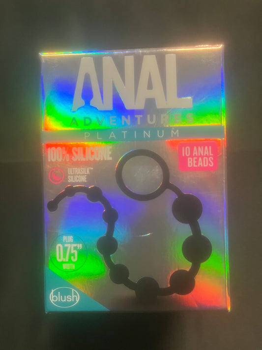 Blush Anal Adventures Platinum Silicone Anal Beads