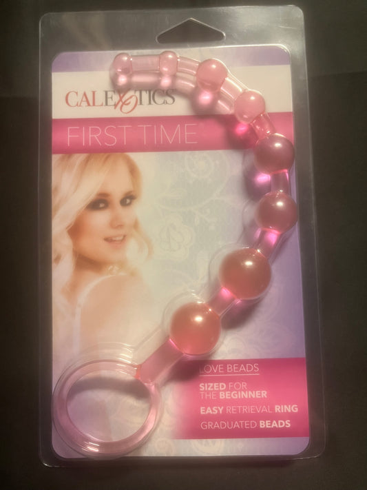 First Time Love Anal Beads in Pink