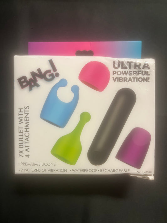 Bang! Rechargeable Bullet and Attachment Set