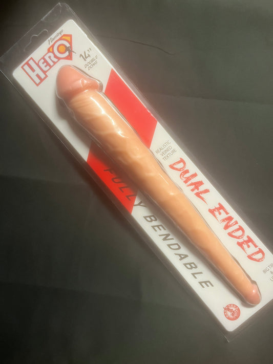 Hero Dual Ended Dildo 14"