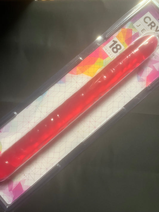 Crystal Jellies 18 Inch Double Dong