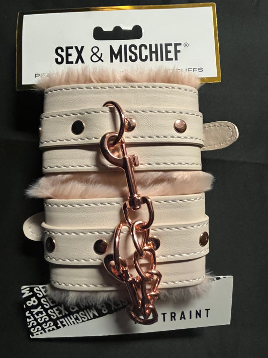 S&M Peaches 'n CreaMe Fur Handcuffs