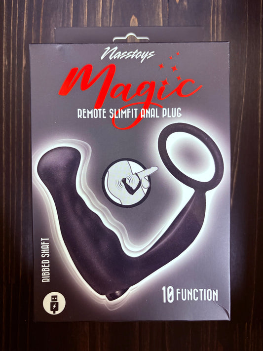 NassToys Magic Remote SlimFit Anal Plug and Ring