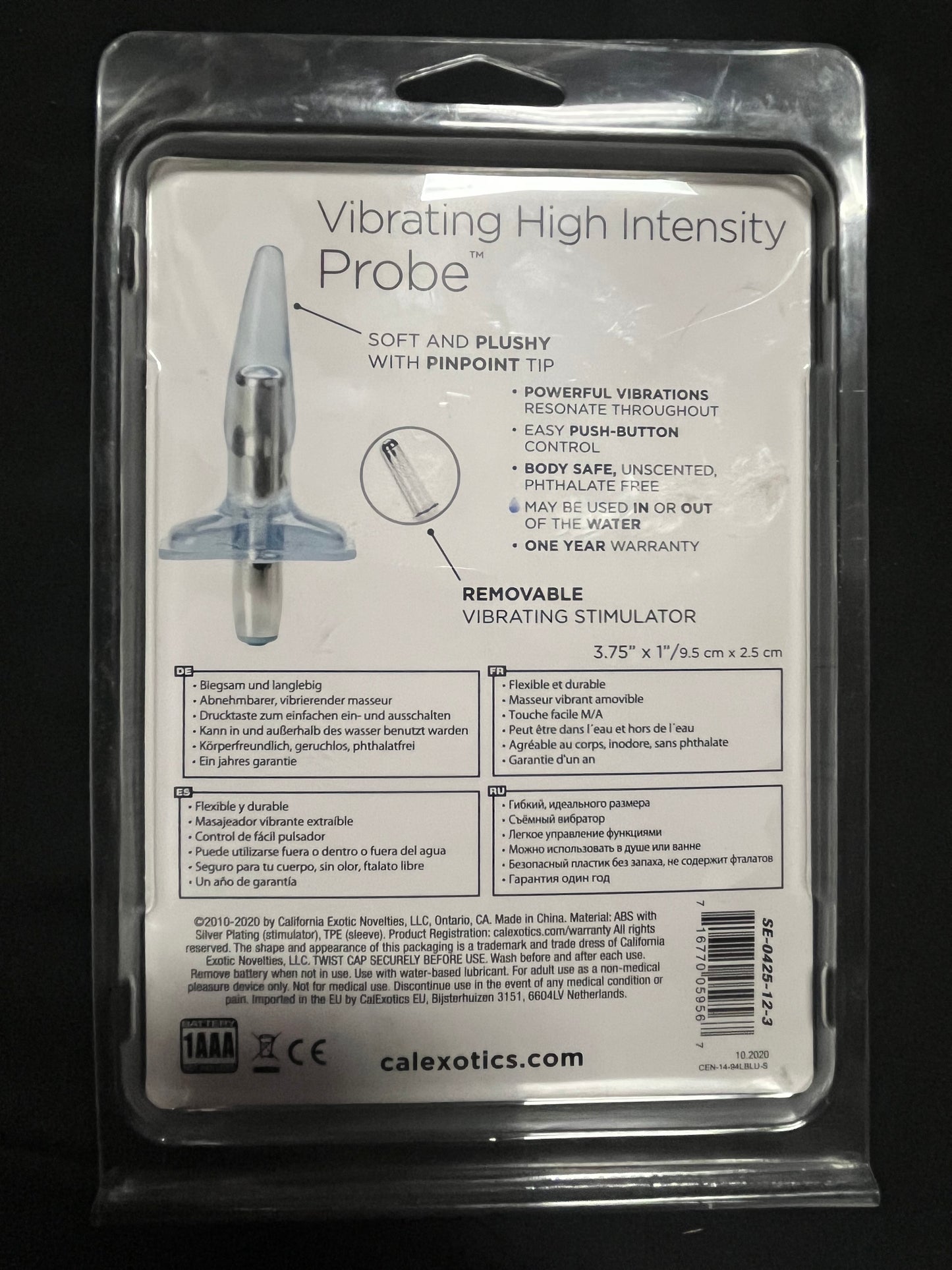 CalExotics High Intensity Vibro Tease Anal Probe