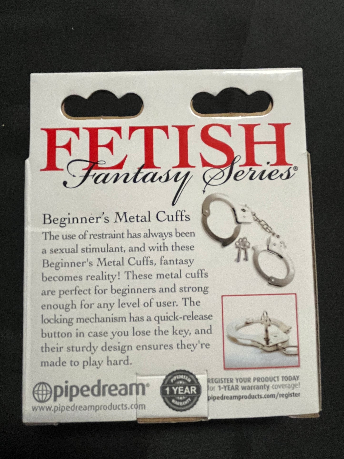 Pipedream Fetish Fantasy Beginner's Metal Cuffs