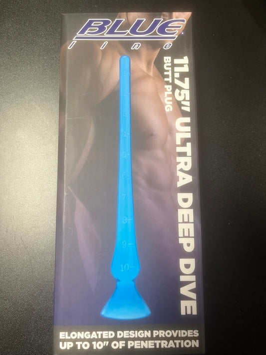 Blue Line Ultra Deep Dive 11.75" Anal Plug
