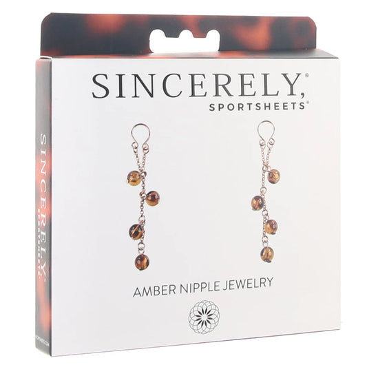 Sportsheets Sincerely Amber Nipple Jewelry